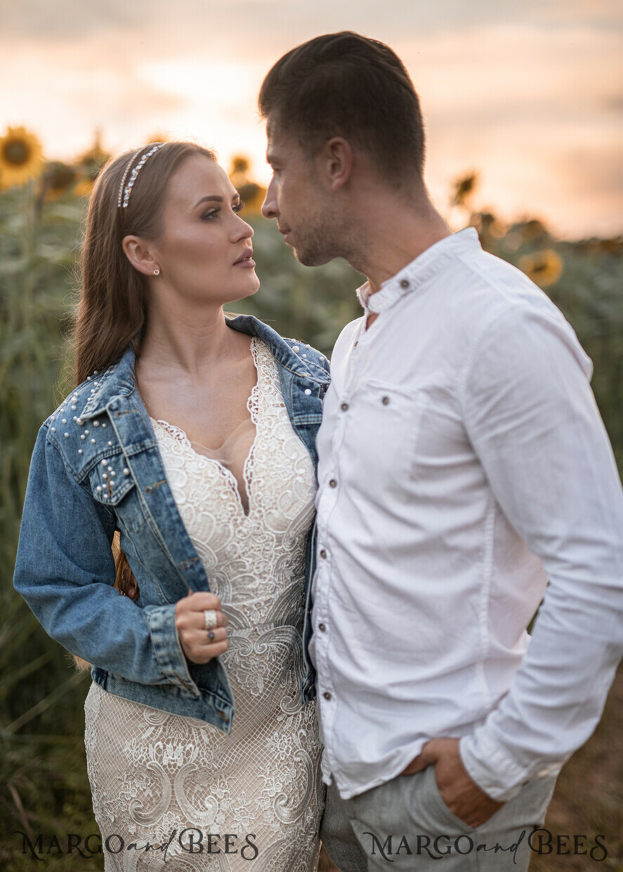 jeans wedding jacket denim bride, Text on the back, Name of the Bride