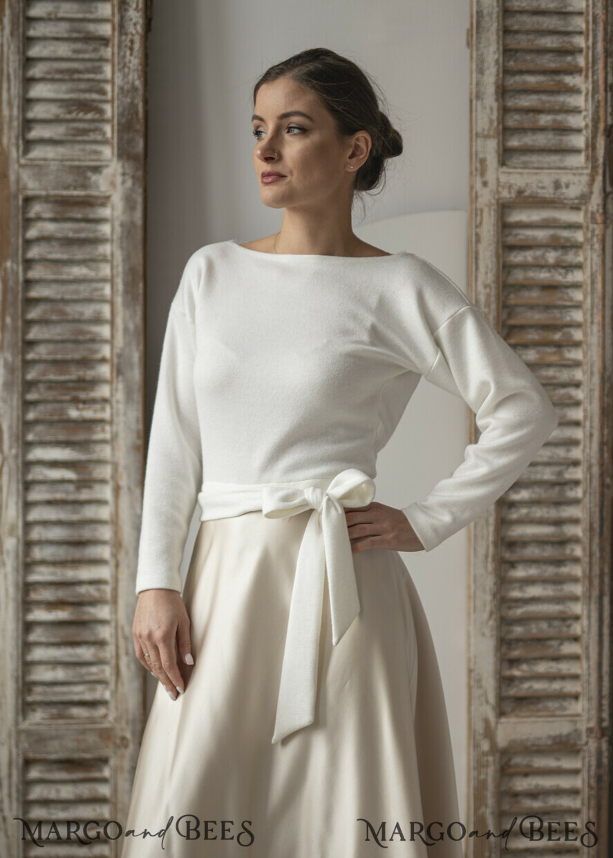 BRAUT Bolero, Kleider, Strumpfband HOCHZEITSBOLERO & SCHULTERDECKEN Hochzeits-Bolero mit langen Ärmeln, Hochzeits-Puffärmel-Überwurf, Braut-Hochzeits-Überwurf, Hochzeitskleid-Topper, Braut-Capelet