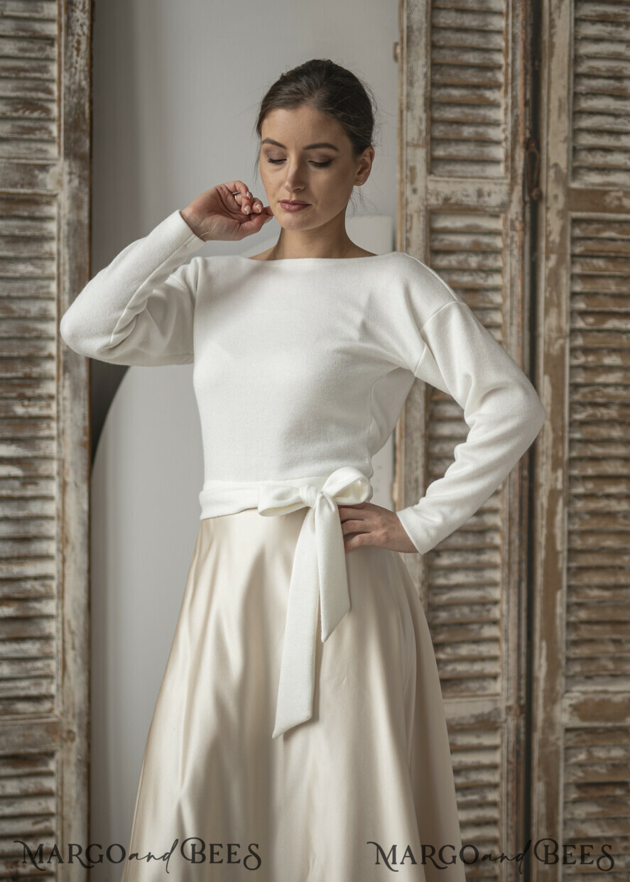 BRAUT Bolero, Kleider, Strumpfband HOCHZEITSBOLERO & SCHULTERDECKEN Hochzeits-Bolero mit langen Ärmeln, Hochzeits-Puffärmel-Überwurf, Braut-Hochzeits-Überwurf, Hochzeitskleid-Topper, Braut-Capelet