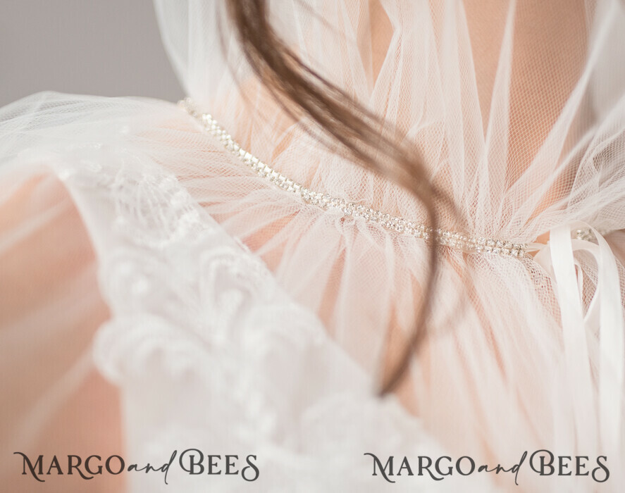 BRIDE bolero, robes, garter WEDDING BOLERO & SHRUGS Wedding Bolero Mesh, Wedding Mesh Shrug, Bridal Tulle wedding Coverup, Wedding Dress Topper, Bridal Capelet mesh