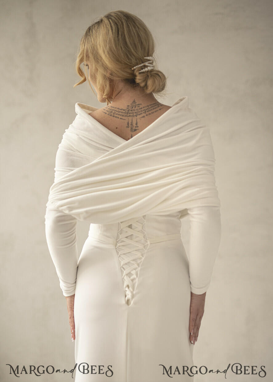 WEDDING JACKET/ BOLERO WEDDING BOLERO & SHRUGS bolero or jacket for Bride, classy wedding bolero, warm white etola