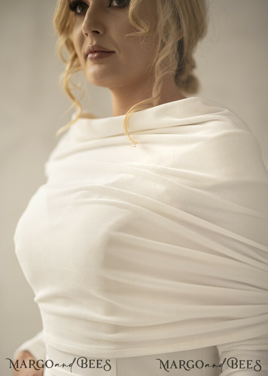 WEDDING JACKET/ BOLERO WEDDING BOLERO & SHRUGS bolero or jacket for Bride, classy wedding bolero, warm white etola