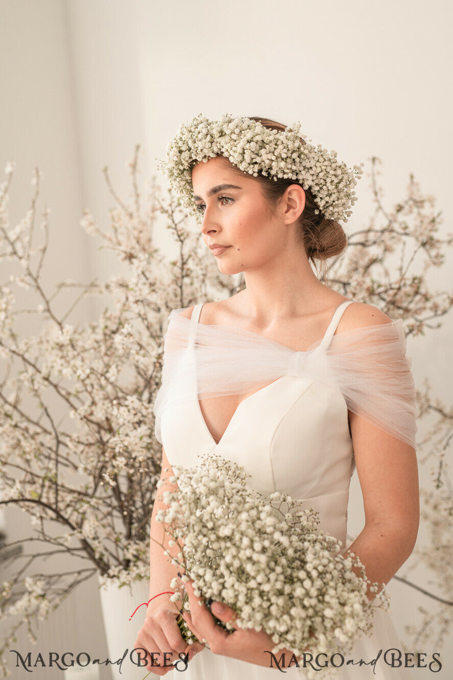 BRIDE bolero, robes, garter WEDDING BOLERO & SHRUGS White Tulle Wedding bolero, Shrug Women Wedding, Bridal Tulle Coverup, White Blouse for Bride, Bridal Blouse Shrug, Blouse for bride