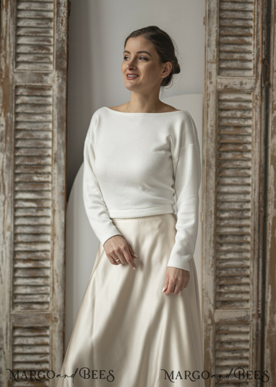 BRAUT Bolero, Kleider, Strumpfband HOCHZEITSBOLERO & SCHULTERDECKEN Hochzeits-Bolero mit langen Ärmeln, Hochzeits-Puffärmel-Jacke, Braut-Hochzeitsüberwurf, Hochzeitskleid-Topper, Braut-Capelet