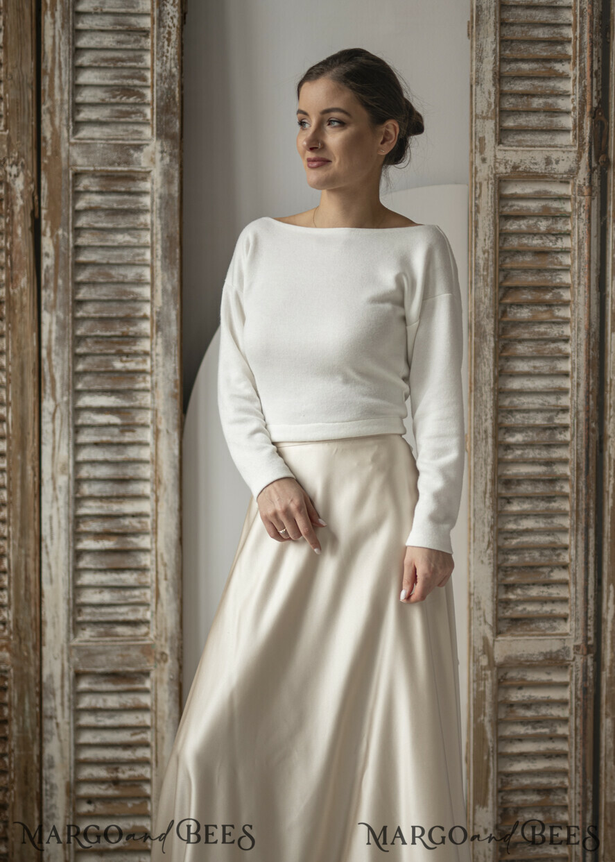 BRAUT Bolero, Kleider, Strumpfband HOCHZEITSBOLERO & SCHULTERDECKEN Hochzeits-Bolero mit langen Ärmeln, Hochzeits-Puffärmel-Jacke, Braut-Hochzeitsüberwurf, Hochzeitskleid-Topper, Braut-Capelet