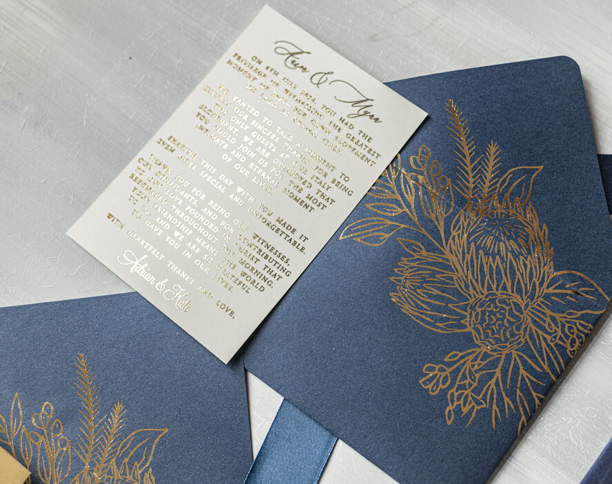 WEDDING INVITATIONS Invitations for VIP/ boxed Invites for Parents Vip Navy Blue Gold Foil Wedding Invitations in velvet box, Plexi Glamour Wedding Invitation Suite Luxury Box, Romantic Velvet Wedding Cards, Bespoke Golden Invites