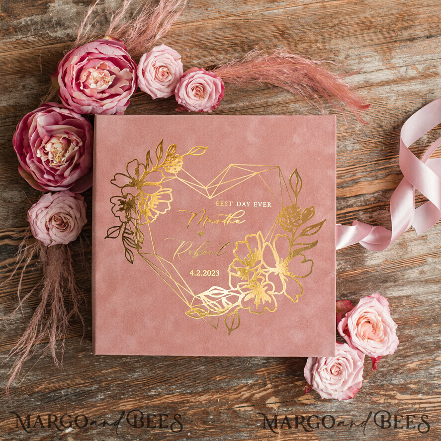 WEDDING GUEST BOOKS Velvet Instax Guestbook Velvet Instant Photo Book Boho Elegant Instax Wedding Photo Guestbook, Velvet photo box Instant Wedding Guest Book,