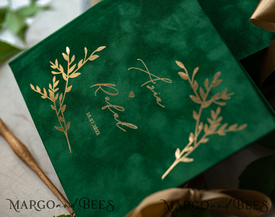 WEDDING GUEST BOOKS Velvet Instax Guestbook Boho green Pink Instax velvet Wedding GuestBook Gold, Velvet photo box Instant Wedding Guest Book, Polaroid velvet Guestbook Pink photo box Golden wedding