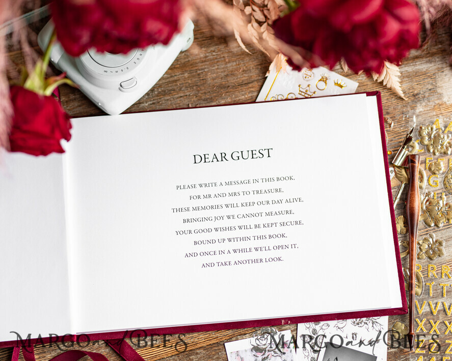 WEDDING GUEST BOOKS Velvet Instax Guestbook Luxury Navy Blue Instax velvet Wedding GuestBook Gold, Large Instant Wedding Guest Book, Polaroid velvet Guestbook