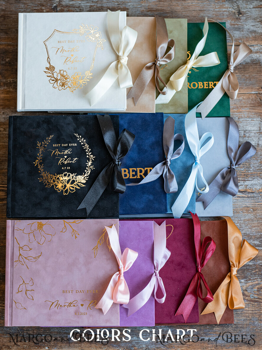 WEDDING GUEST BOOKS Velvet Instax Guestbook Luxury Navy Blue Instax velvet Wedding GuestBook Gold, Large Instant Wedding Guest Book, Polaroid velvet Guestbook