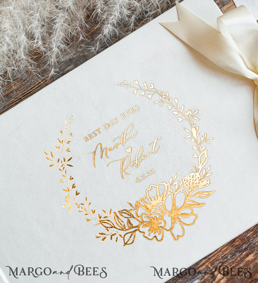 WEDDING GUEST BOOKS Velvet Instax Guestbook Boho Ivory Instax velvet Wedding GuestBook Gold, Large Instant Wedding Guest Book, Polaroid velvet Guestbook