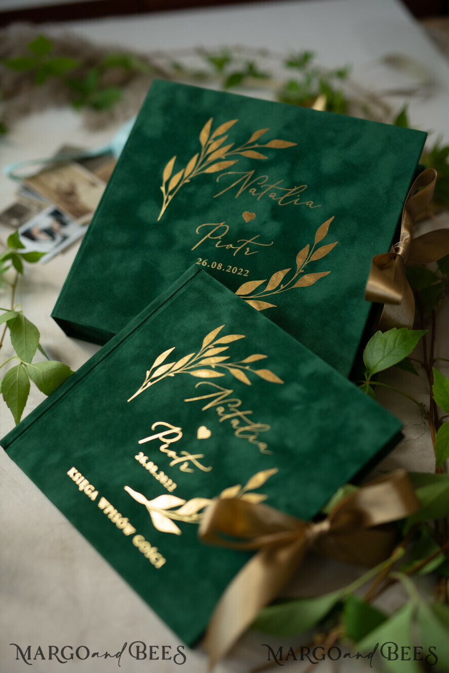 WEDDING GUEST BOOKS Velvet Instax Guestbook Boho green Pink Instax velvet Wedding GuestBook Gold, Velvet photo box Instant Wedding Guest Book, Polaroid velvet Guestbook Pink photo box Golden wedding