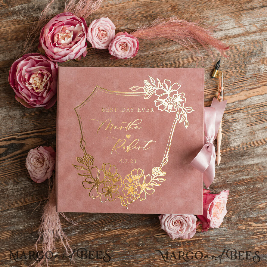 WEDDING GUEST BOOKS Velvet Instax Guestbook Velvet Memory Photo Wedding ,Luxury Wedding Guest Book, Polaroid velvet Guest book