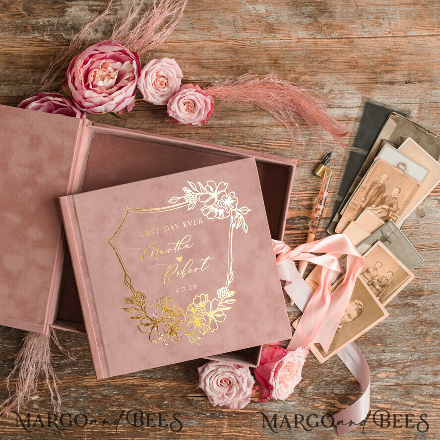 WEDDING GUEST BOOKS Velvet Instax Guestbook Velvet Memory Photo Wedding ,Luxury Wedding Guest Book, Polaroid velvet Guest book