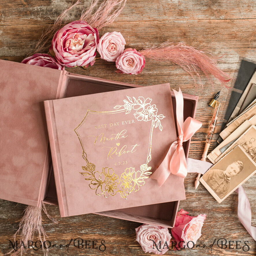 WEDDING GUEST BOOKS Velvet Instax Guestbook Velvet Memory Photo Wedding ,Luxury Wedding Guest Book, Polaroid velvet Guest book