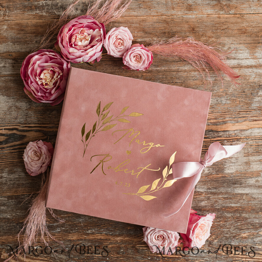 WEDDING GUEST BOOKS Velvet Instax Guestbook Luxury Wedding Guest Book, Presonalised Wedding Guest Book, Velvet Memory Photo Wedding, Polaroid velvet Guest book