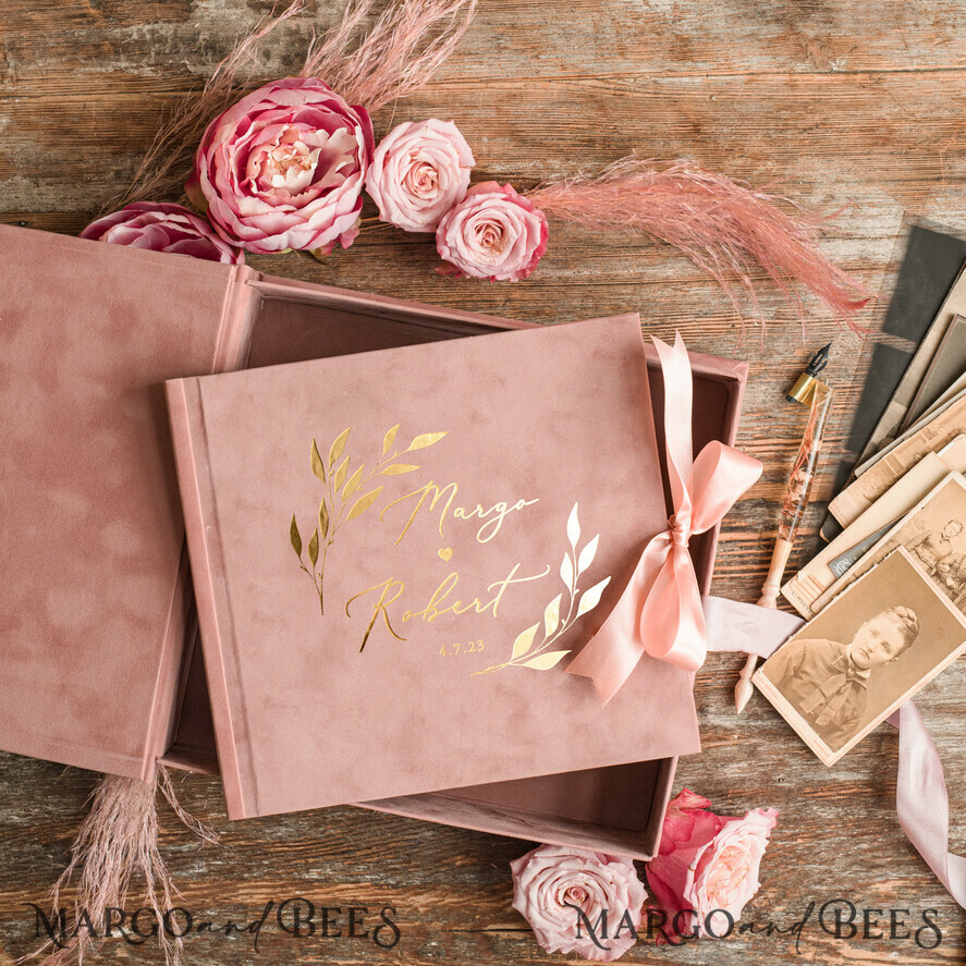 WEDDING GUEST BOOKS Velvet Instax Guestbook Luxury Wedding Guest Book, Presonalised Wedding Guest Book, Velvet Memory Photo Wedding, Polaroid velvet Guest book