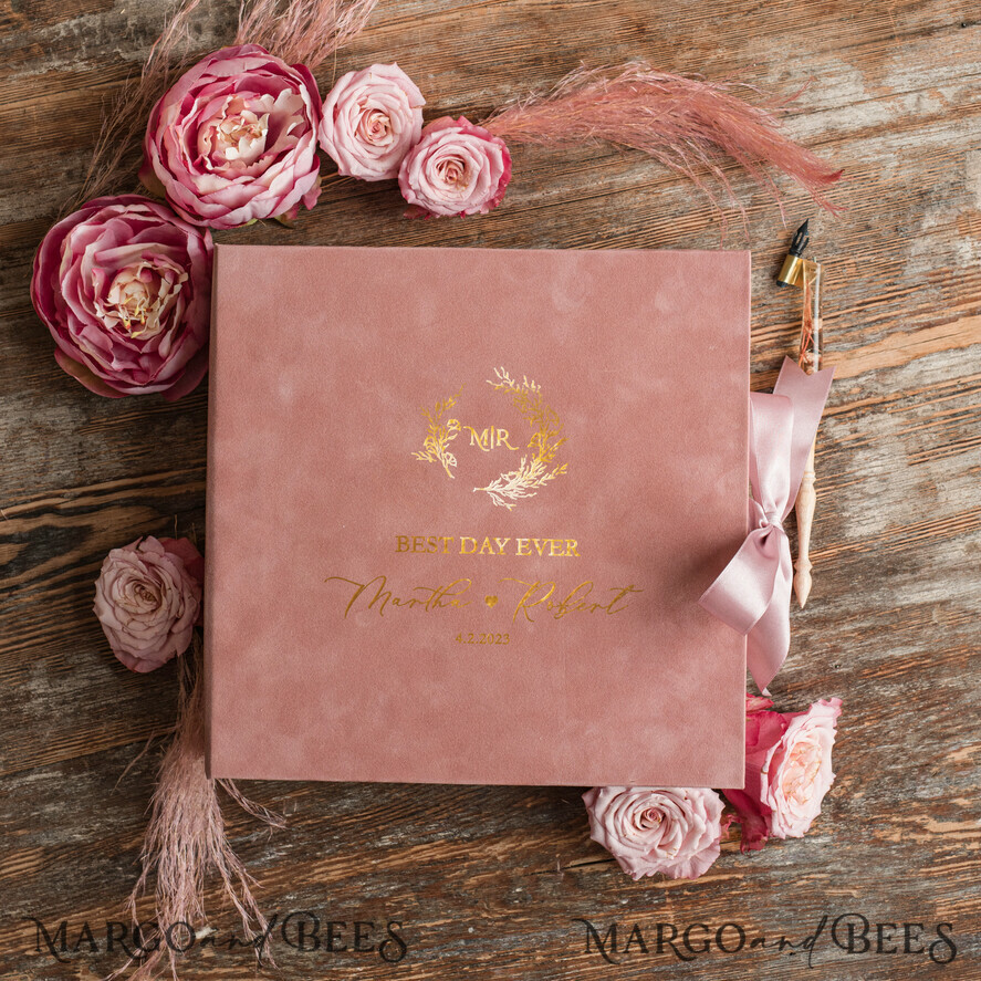 WEDDING GUEST BOOKS Velvet Instax Guestbook Presonalised Wedding Guest Book, Velvet Memory Photo Wedding ,Luxury Wedding Guest Book, Polaroid velvet Guest book