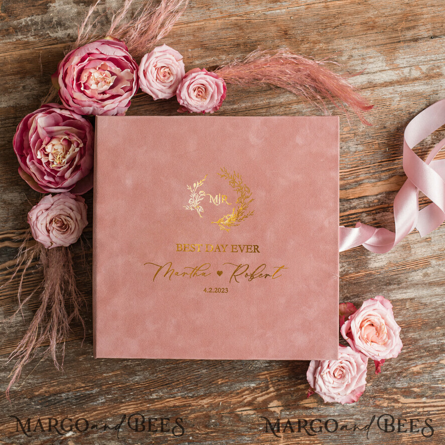 WEDDING GUEST BOOKS Velvet Instax Guestbook Presonalised Wedding Guest Book, Velvet Memory Photo Wedding ,Luxury Wedding Guest Book, Polaroid velvet Guest book