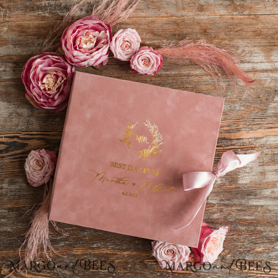 WEDDING GUEST BOOKS Velvet Instax Guestbook Presonalised Wedding Guest Book, Velvet Memory Photo Wedding ,Luxury Wedding Guest Book, Polaroid velvet Guest book