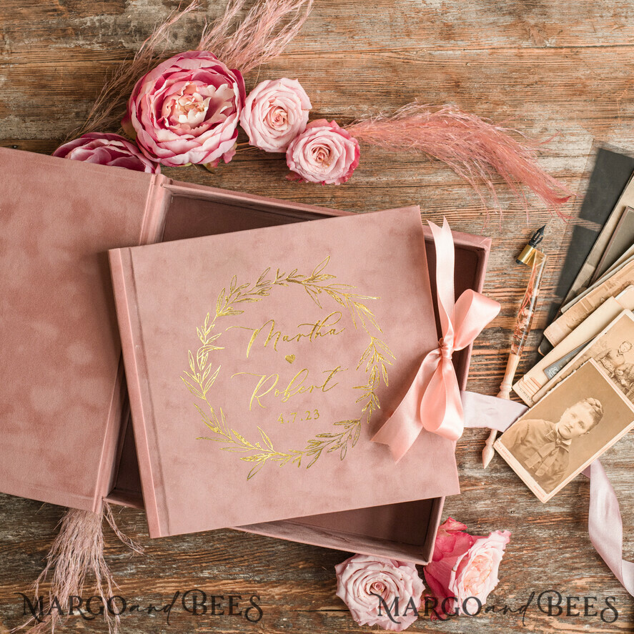 WEDDING GUEST BOOKS Velvet Instax Guestbook Presonalised Wedding Guest Book, Velvet Memory Photo Wedding ,Luxury Wedding Guest Book, Polaroid velvet Guest book