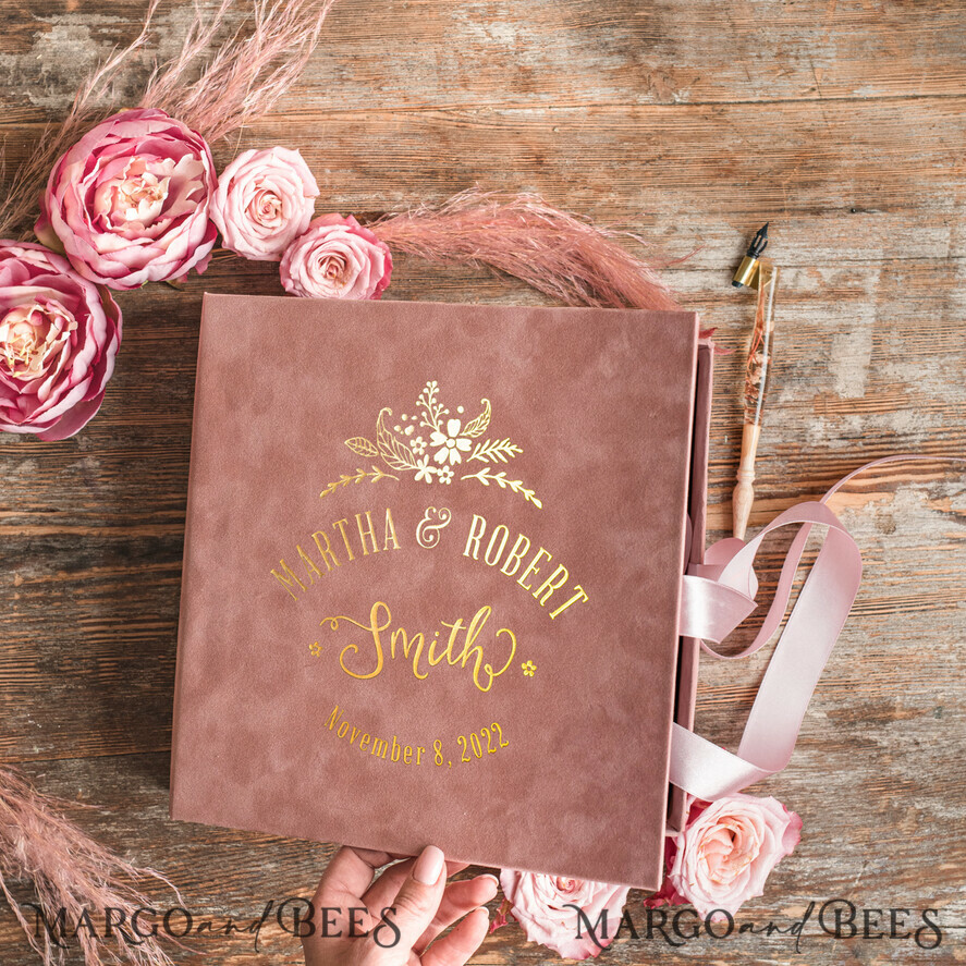 WEDDING GUEST BOOKS Velvet Instax Guestbook Luxury Wedding Guest Book, Presonalised Wedding Guest Book, Velvet Memory Photo Wedding, Polaroid velvet Guest book