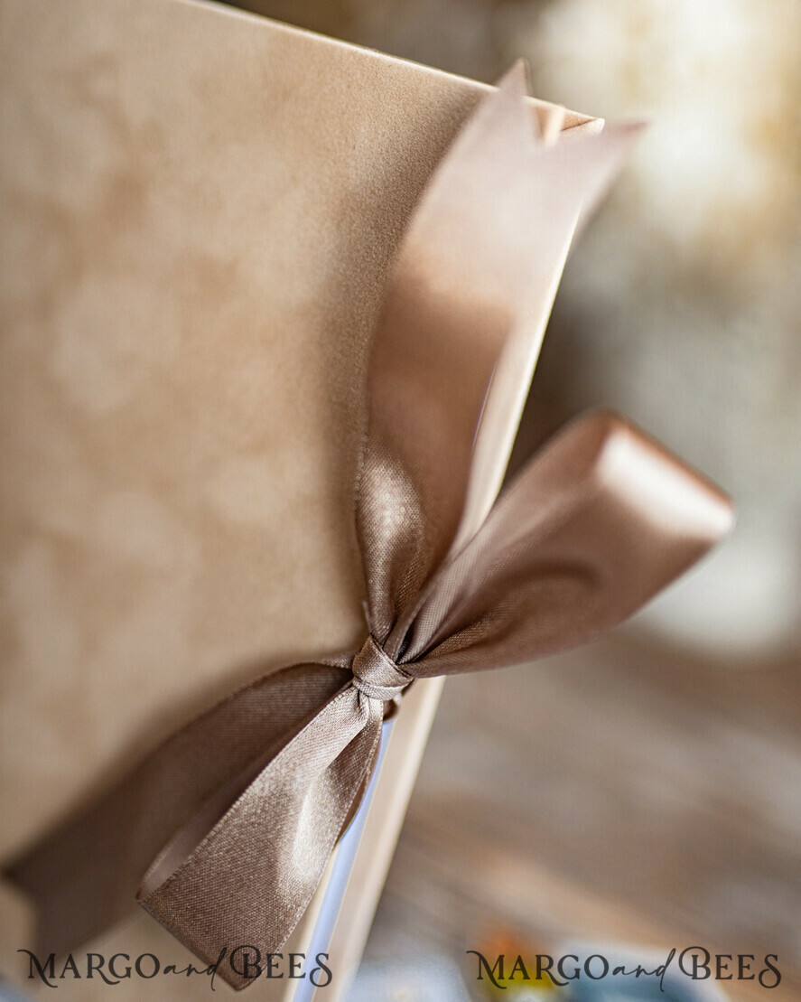 WEDDING GUEST BOOKS Velvet Instax Guestbook Beige Boho Instax velvet Wedding GuestBook Gold, Nude Instant Wedding Guest Book, Polaroid velvet Guestbook Taupe Golden wedding