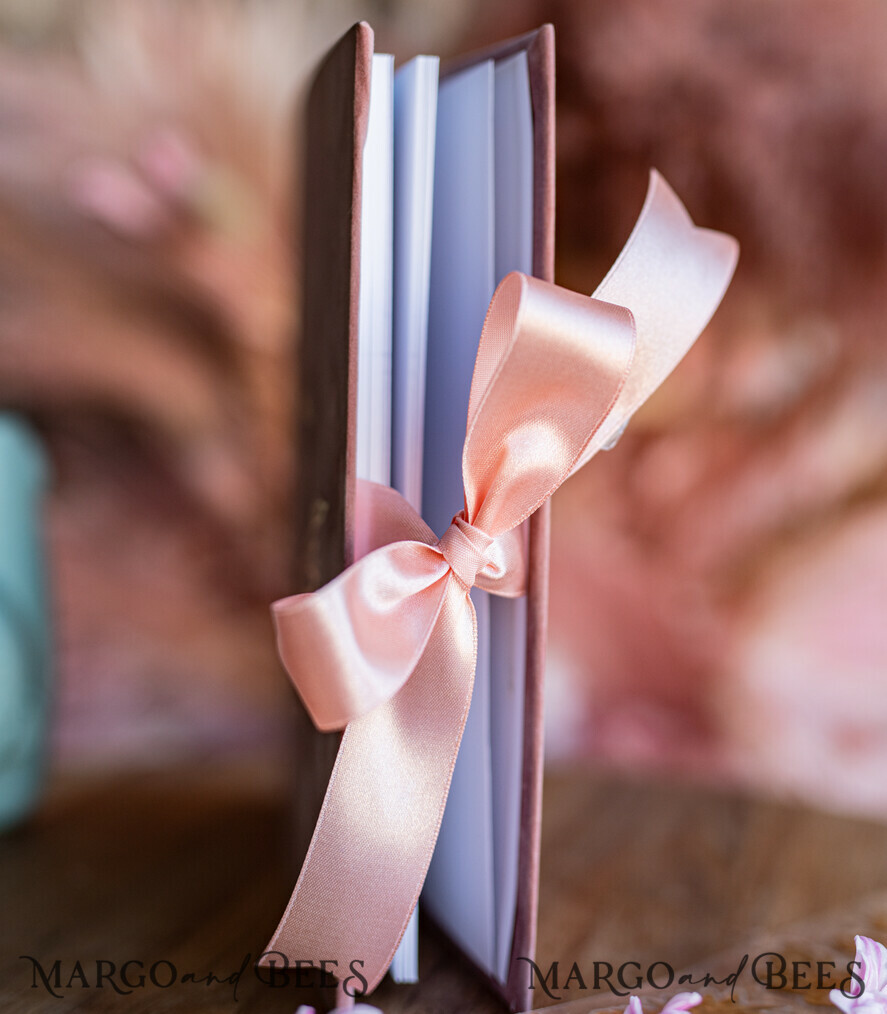WEDDING GUEST BOOKS Velvet Instax Guestbook Boho Blush Pink Instax velvet Wedding GuestBook Gold, Large Instant Wedding Guest Book, Polaroid velvet Guestbook Pink Golden wedding