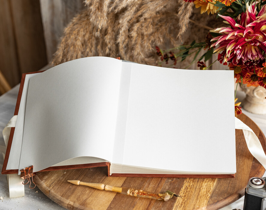 WEDDING GUEST BOOKS Velvet Instax Guestbook terracotta Gold Presonalised Wedding Guest Book, Velvet Memory Photo Booh Book, Fall Wedding, Polaroid velvet Guest book