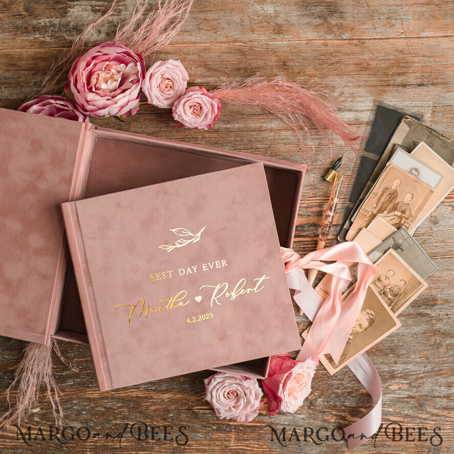 WEDDING GUEST BOOKS Velvet Instax Guestbook Presonalised Wedding Guest Book, Velvet Memory Photo Wedding ,Luxury Wedding Guest Book, Polaroid velvet Guest book