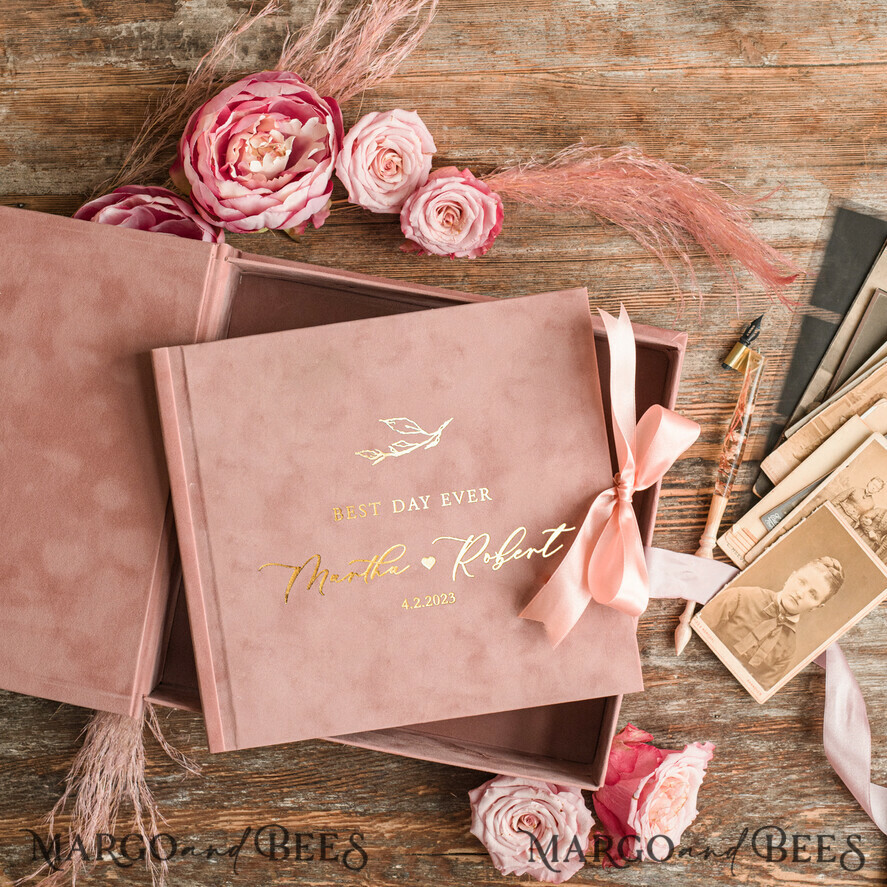 WEDDING GUEST BOOKS Velvet Instax Guestbook Presonalised Wedding Guest Book, Velvet Memory Photo Wedding ,Luxury Wedding Guest Book, Polaroid velvet Guest book