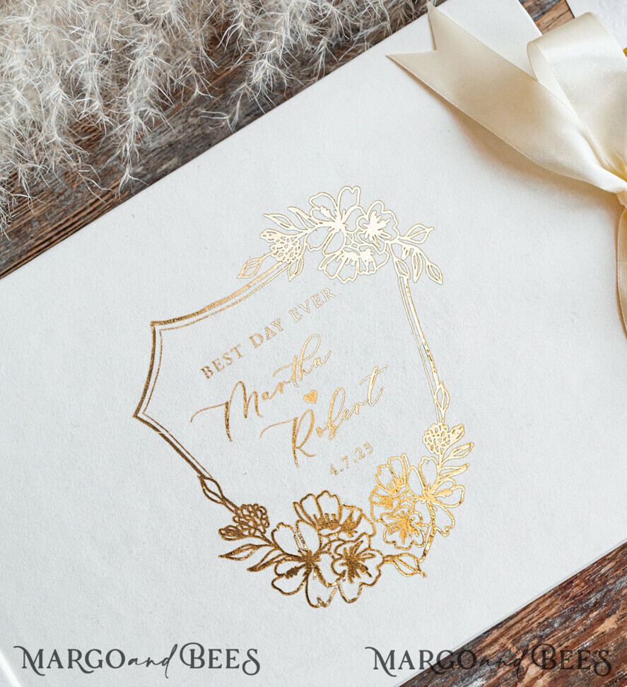 WEDDING GUEST BOOKS Velvet Instax Guestbook Luxury Ivory Instax velvet Wedding GuestBook Gold, Large Instant Wedding Guest Book, Polaroid velvet Guestbook
