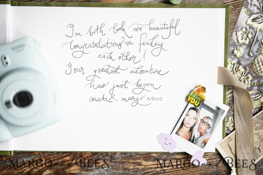 WEDDING GUEST BOOKS Velvet Instax Guestbook Luxury Navy Blue Instax velvet Wedding GuestBook Gold, Large Instant Wedding Guest Book, Polaroid velvet Guestbook