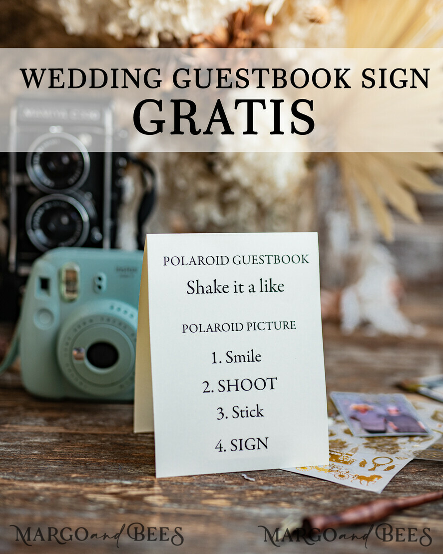 WEDDING GUEST BOOKS Velvet Instax Guestbook Boho Ivory Instax velvet Wedding GuestBook Gold, Large Instant Wedding Guest Book, Polaroid velvet Guestbook