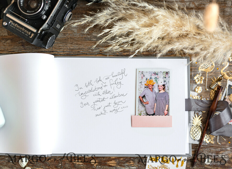 WEDDING GUEST BOOKS Velvet Instax Guestbook Boho Ivory Instax velvet Wedding GuestBook Gold, Large Instant Wedding Guest Book, Polaroid velvet Guestbook