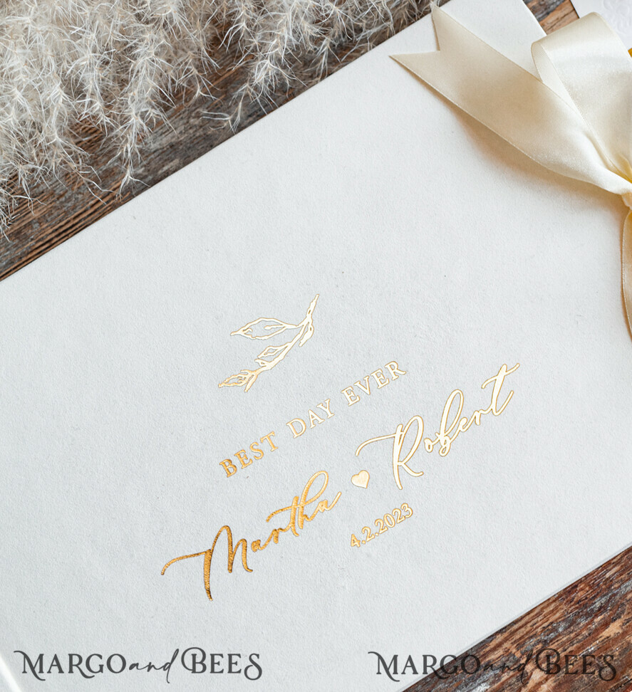 WEDDING GUEST BOOKS Velvet Instax Guestbook modern Ivory Instax velvet Wedding GuestBook Gold, Large Instant Wedding Guest Book, Polaroid velvet Guestbook Golden wedding