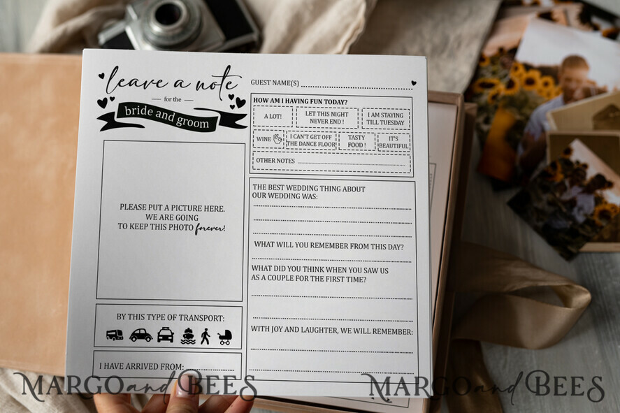 HOCHZEITS-GÄSTEBÜCHER Box mit Urlaub nicht für das Brautpaar gold beige tan Alternative Gästebuch Hochzeits Mad Lib Blätter in Samtbox Hochzeitsrat Mad Lib Box Instax Hinterlasse eine Notiz für Braut und Bräutigam Personalisierte Box