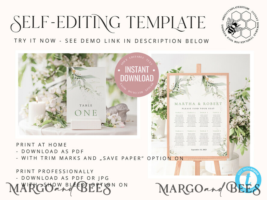 TEMPLETT wedding stationery Sage Green Favor Tag Template, Greenery Favor Tag Template, Editable Thank You Tag, Printable Wedding Gift Tags, Party Tags, WSpr1