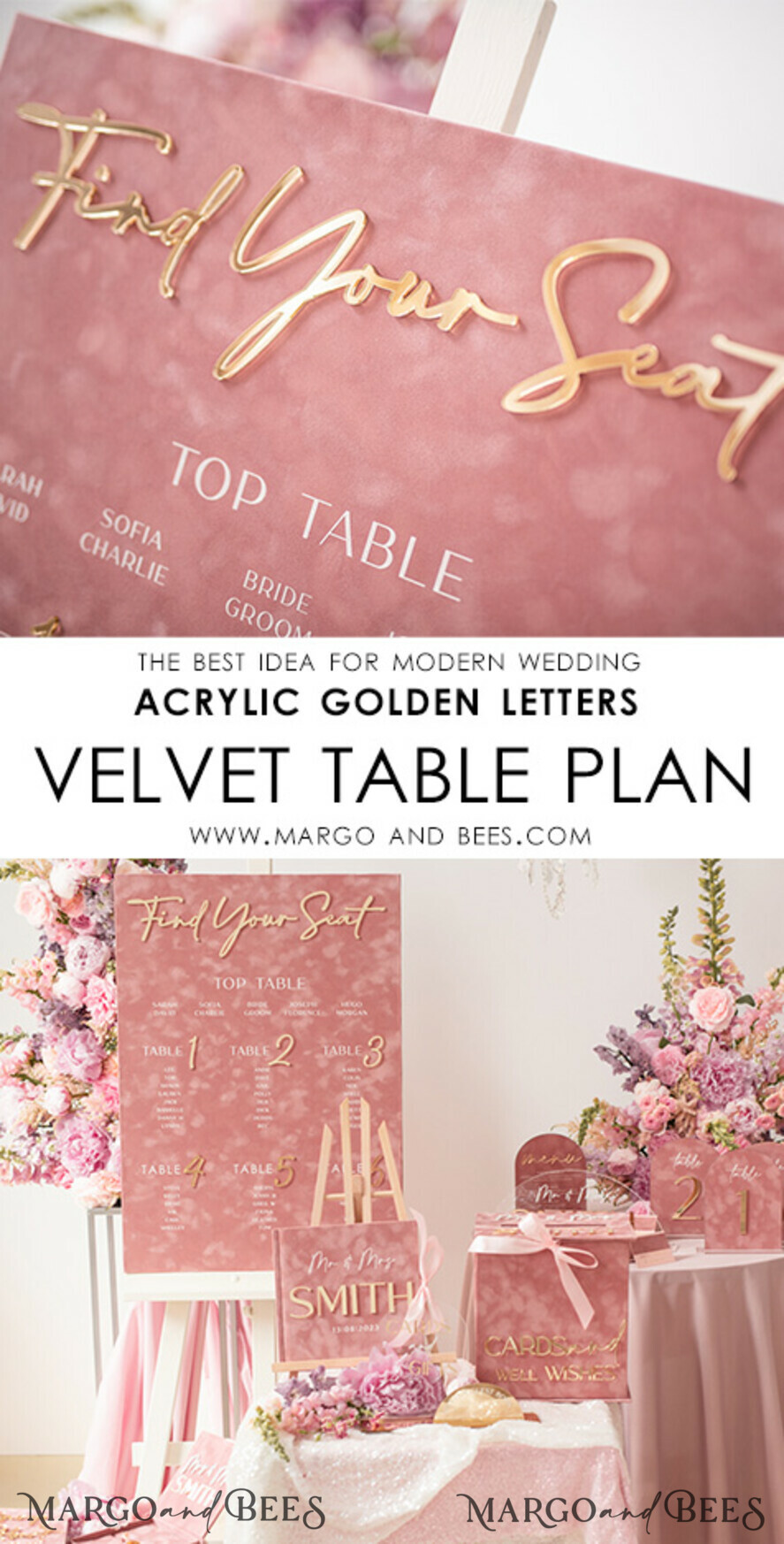TABLE PLANS AND WEDDING WELCOME SIGNS plexi gold / velvet blush pink velvet and Gold Modern velvet Seating Chart, 3d Elegant Find Your Seat - Seating Plan , Luxury Wedding Table Plan, Wedding Decoration with golden letters - Golden Reception Signage - Custom Ceremony Sign