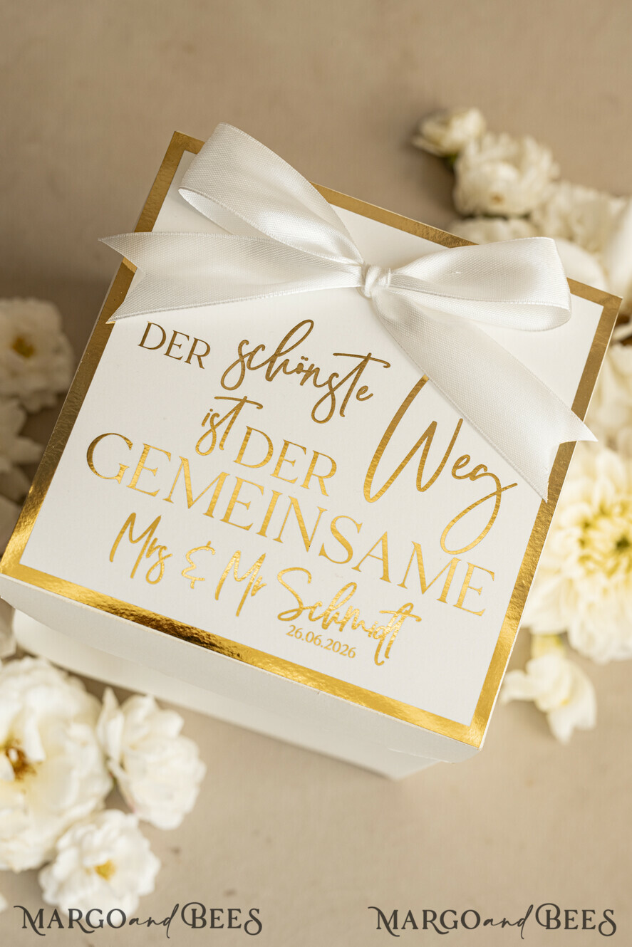 NEWLY WEDS COUPLE GIFTS Geldgeschenk zur Hochzeit Personalisierte Hochzeits-Geschenkbox Geldgeschenk zur Hochzeit – Exploding Box als stilvolle und persönliche Überraschung