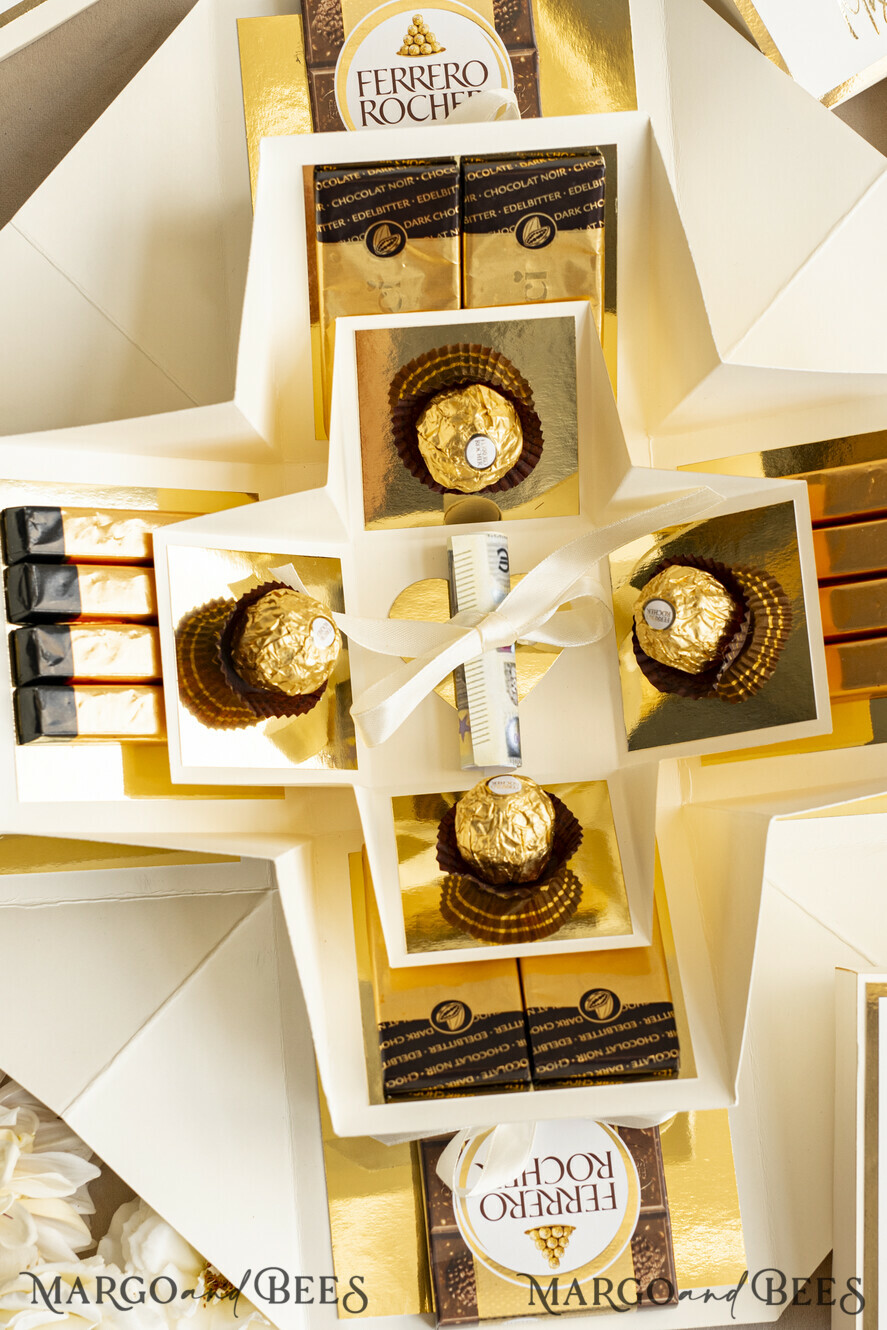 NEWLY WEDS COUPLE GIFTS Geldgeschenk zur Hochzeit Personalisierte Hochzeits-Geschenkbox Geldgeschenk zur Hochzeit – Exploding Box als stilvolle und persönliche Überraschung