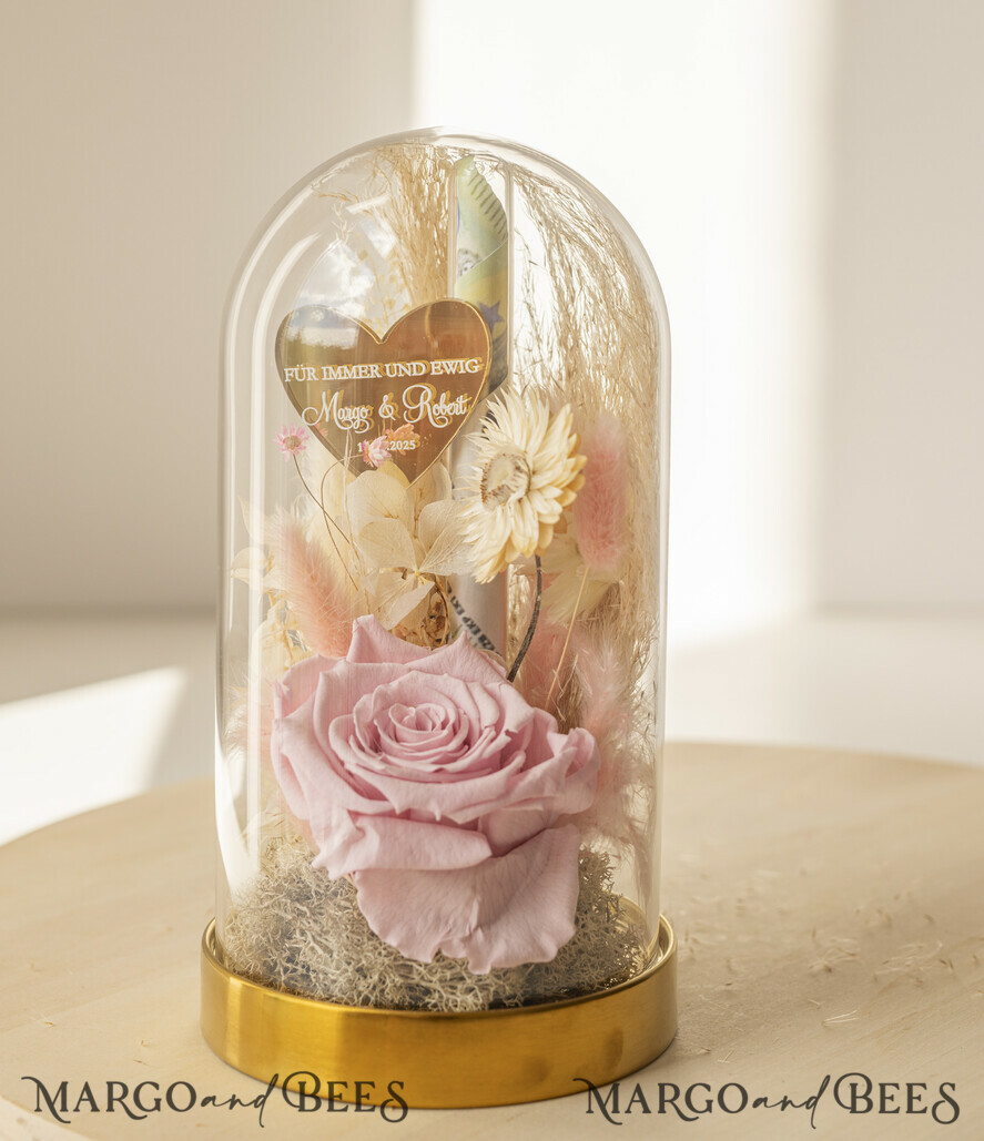 NEWLY WEDS COUPLE GIFTS Geldgeschenk zur Hochzeit Geschenkschachtel für Geld Geldgeschenk zur Hochzeit mit Strauß aus Trockenblumen personalisiert