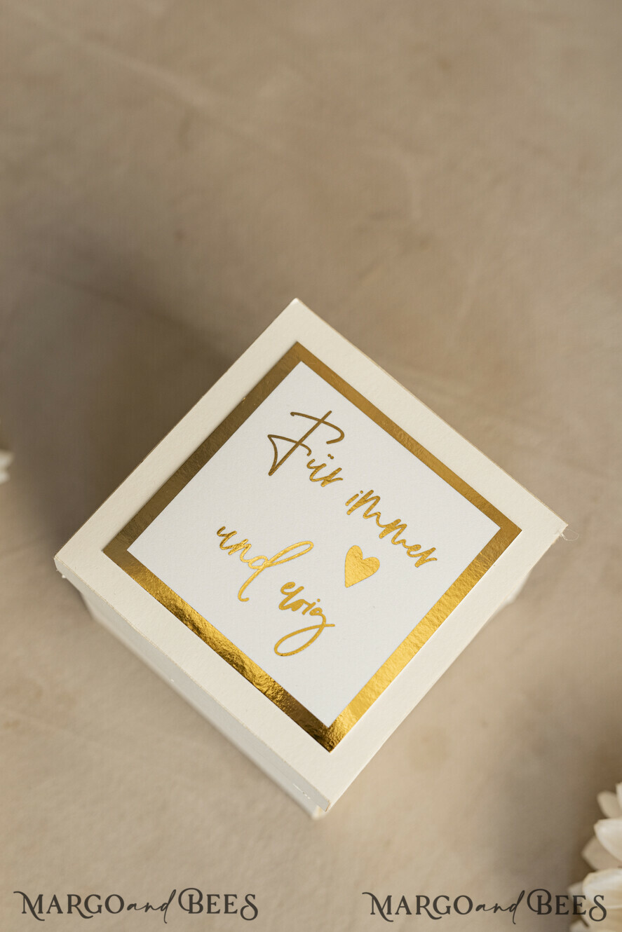 NEWLY WEDS COUPLE GIFTS Geldgeschenk zur Hochzeit Mini Geldgeschenk zur Hochzeit – Kleines Box mit großer Wirkung Kleines Geldgeschenk zur Hochzeit Exploding Box mit Pralinen
