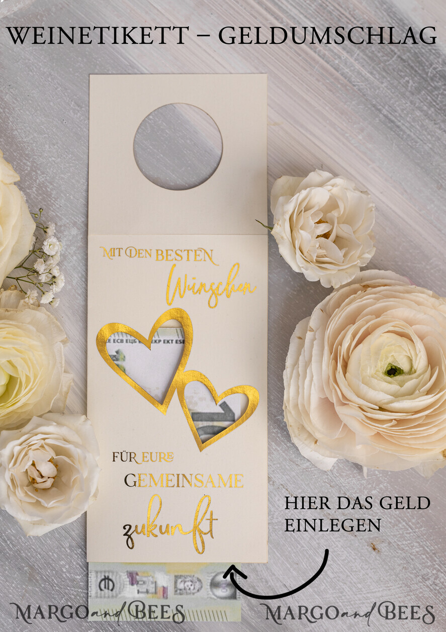 FRISCH VERHEIRATETES PAAR GESCHENKE Geldgeschenk zur Hochzeit Geschenkschachtel für Geld Geldgeschenk zur Hochzeit mit Strauß aus Trockenblumen personalisiert