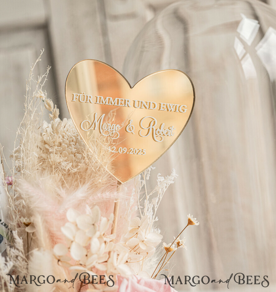 NEWLY WEDS COUPLE GIFTS Geldgeschenk zur Hochzeit Geschenkschachtel für Geld Geldgeschenk zur Hochzeit mit Strauß aus Trockenblumen personalisiert