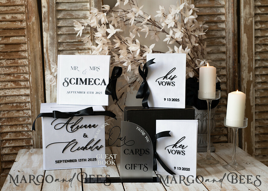 CARD BOXES velvet card boxes Black & White Gift Card Box & Cards Gifts Sign Set, Velvet Classic wedding wishing well money gift card box, Personalized Wedding Card Box