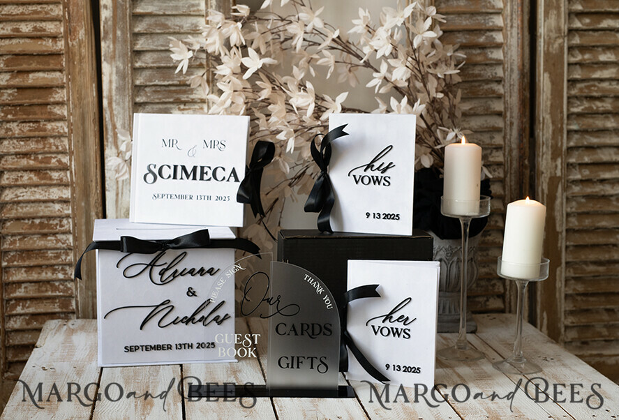 CARD BOXES velvet card boxes Black & White Gift Card Box & Cards Gifts Sign Set, Velvet Classic wedding wishing well money gift card box, Personalized Wedding Card Box