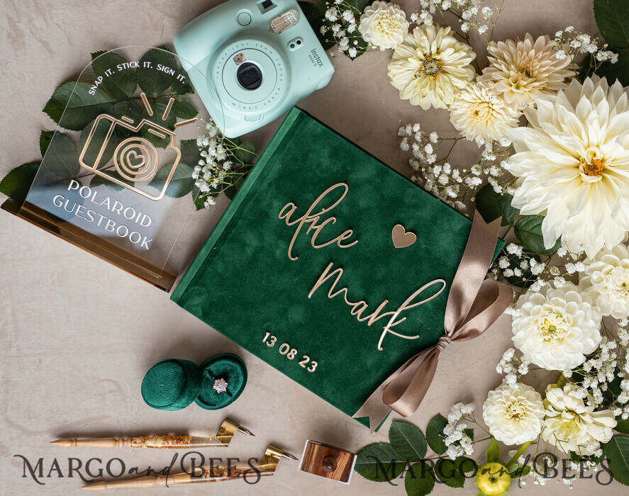 WEDDING GUEST BOOKS Bundle Gustbooks & Vows set Bundle Personalised Wedding Guest Book & Custom Made Wedding Vows set of two - Bundle guestbook and vows books