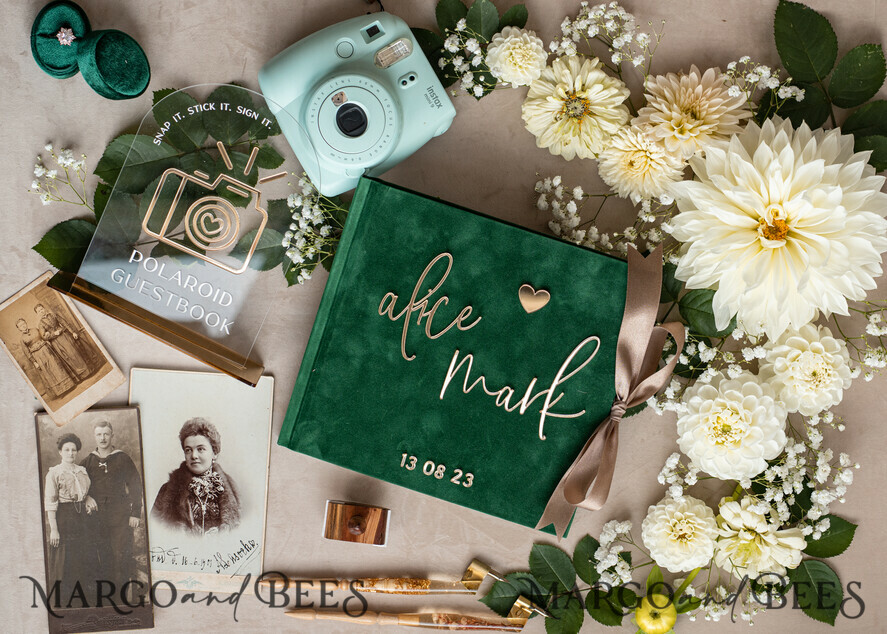 WEDDING GUEST BOOKS Bundle Gustbooks & Vows set Bundle Personalised Wedding Guest Book & Custom Made Wedding Vows set of two - Bundle guestbook and vows books