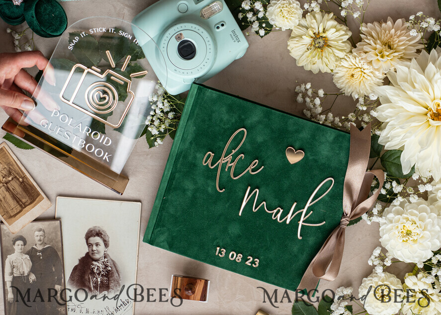 WEDDING GUEST BOOKS Bundle Gustbooks & Vows set Bundle Personalised Wedding Guest Book & Custom Made Wedding Vows set of two - Bundle guestbook and vows books
